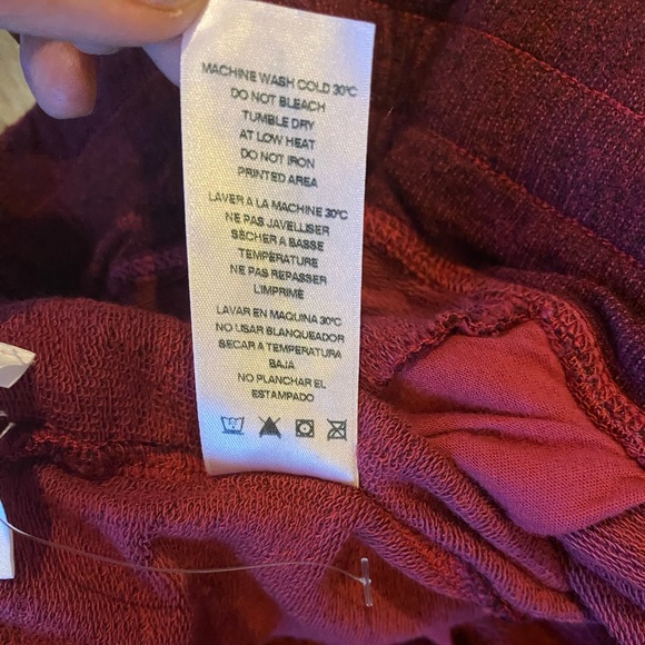 Sundry Everyday Sweater Knit Joggers size 3 color Brick red/Maroon - Picture 3 of 8